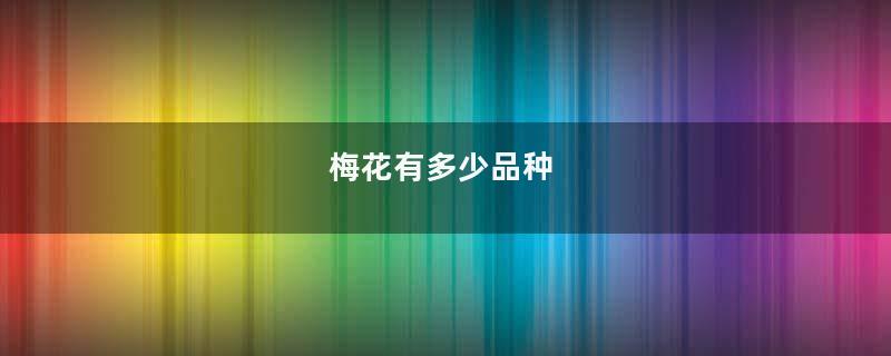 梅花有多少品种