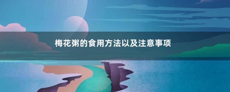 梅花粥的食用方法以及注意事项
