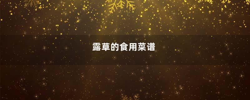 露草的食用菜谱